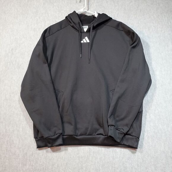 All-American Team Hoodie Mens XL Black Adidas College Soccer Sports Drawstring - Picture 1 of 11